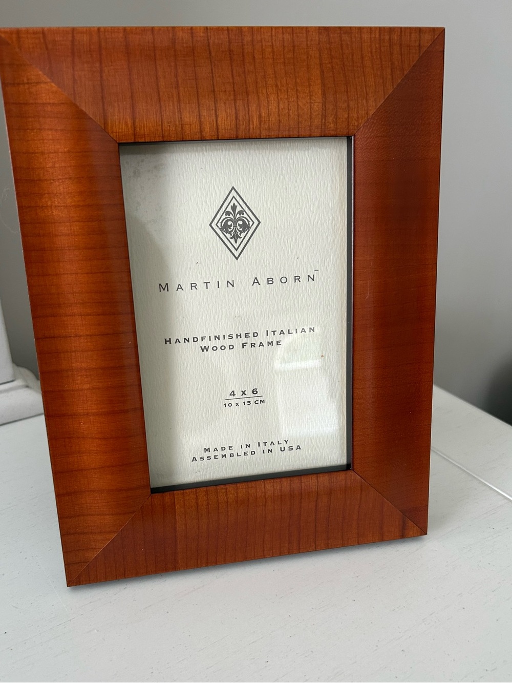 Martin Aborn Handcrafted Italian Wood Picture Frame 4 by 6